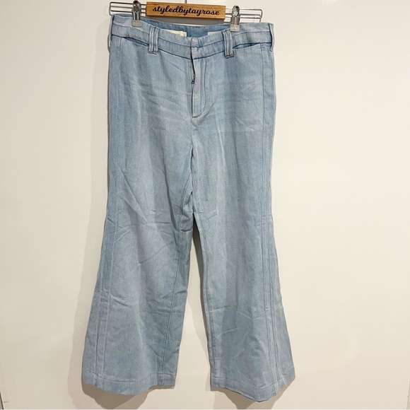 Anthropologie Pilcro High Rise Wide Leg Trouser Jeans - Picture 4 of 12